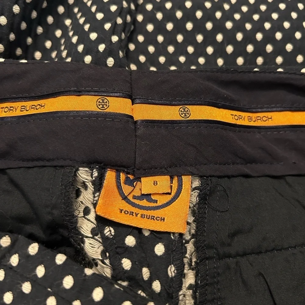 Tory Burch Owen Navy Polka Dot Women's Pants